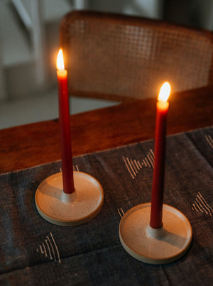 Speckled Candle Holders