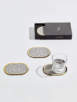 Gris Rubber Coasters (Set of 4)