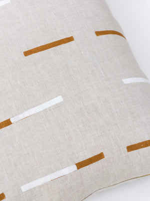 OVERLAPPING DASHES PILLOW