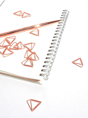 Copper Pyramid Paper Clips