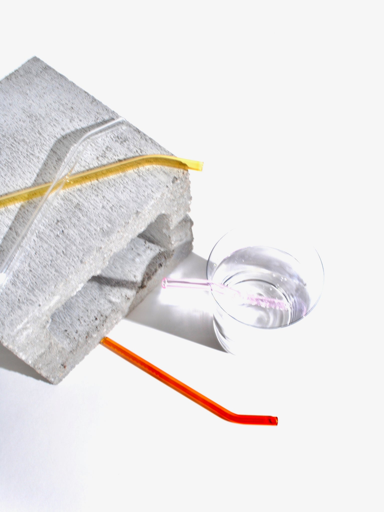 Glass Straws in Warm