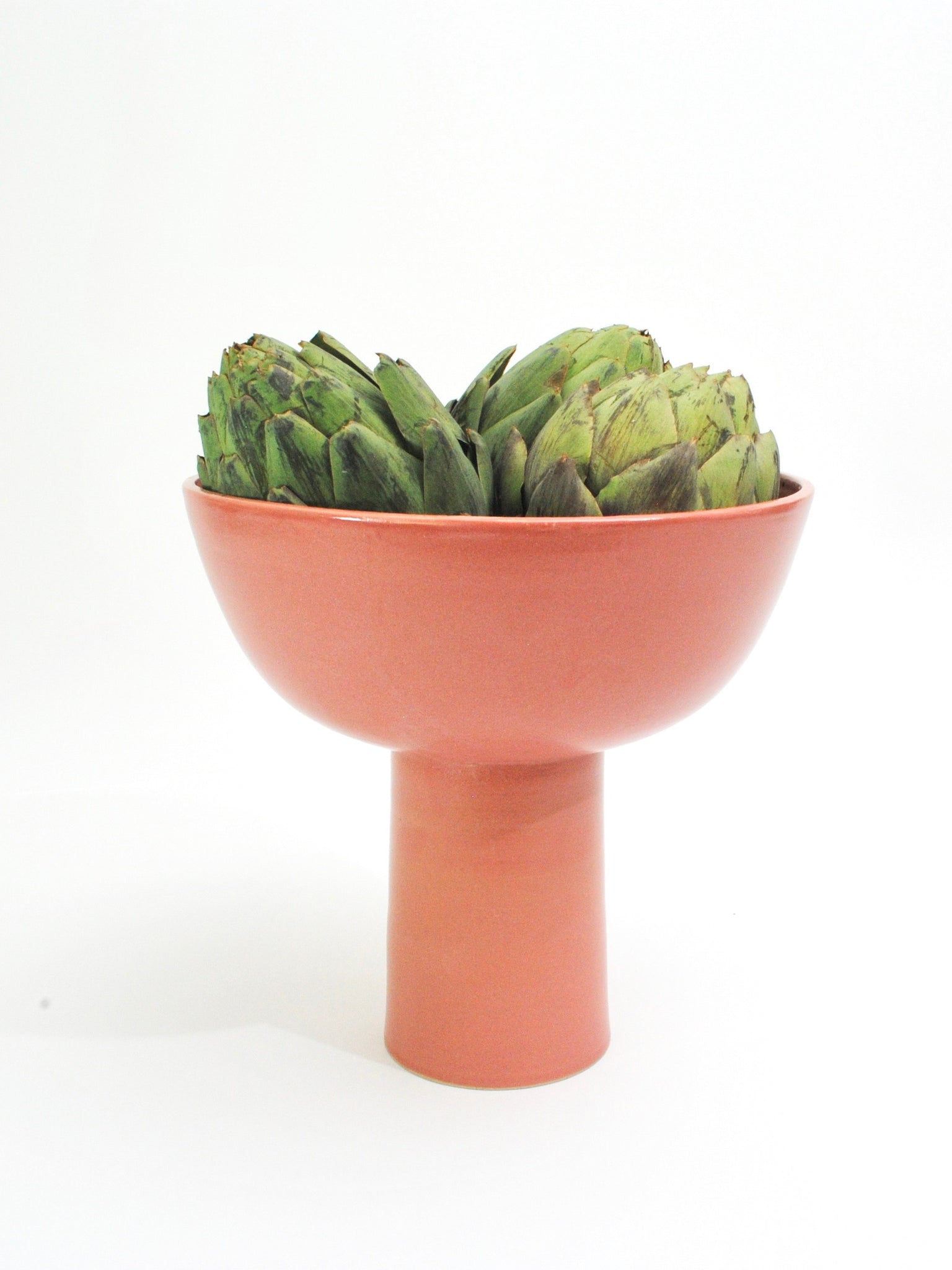 Rose Ceramic Pedestal Bowl