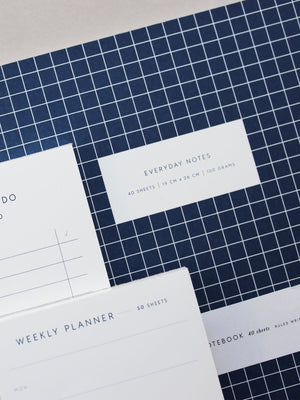 Blue Check Notebook